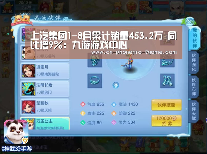 上汽集团1-8月累计销量453.2万 同比增9%:九游游戏中心(图4) 九游官网